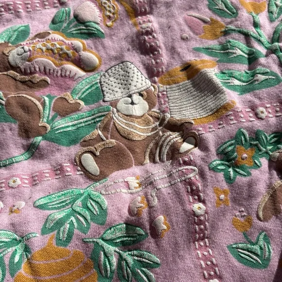 Vintage Pink Floral Sweatshirt - Picture 5 of 9